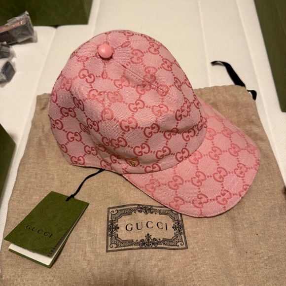 Gucci pink gg hat - Picture 1 of 2